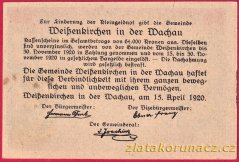 Weissenkirchen - 60 haléřů - 1920 - barevná