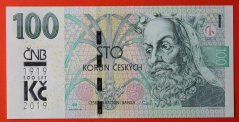 Česká republika - 100 korun 2018 s přítiskem M26