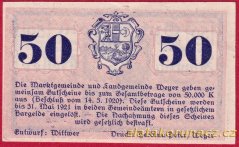Weyer-Land - 50 haléřů - 1920