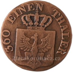 Prusko - 1 pfenning  1841 A