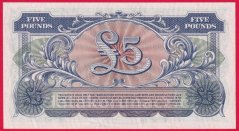 Anglie - 5 Pounds 1948 British Armed Forces - 2. série