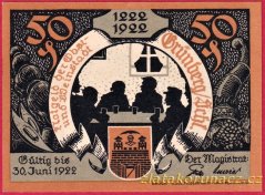 Grünberg - 50 pfennig - 1922 - tanečky