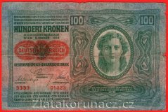 Rakousko-Uhersko - 100 Kronen 1919 3333