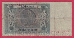 Německo - 10 Reichsmark 22.1.1929 - série F-R- 8 m.č.
