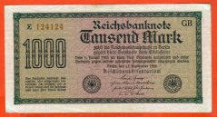 Německo - 1000 mark 15.9.1922 - série E-GB