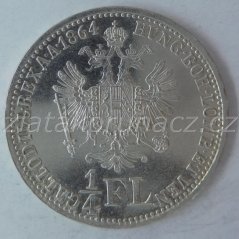 1/4 zlatník  1864 A