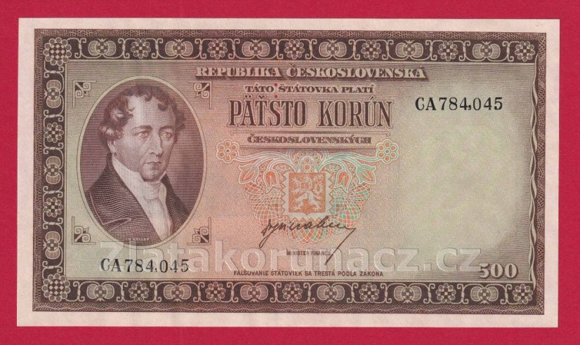 500 Kčs b.l. 1945 CA