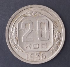 Rusko - 20 kopějek 1936