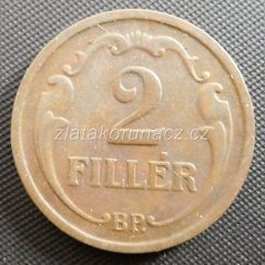Maďarsko - 2 fillér 1937 BP
