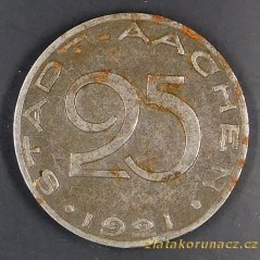 Německo - Aachen - 25 pfennig 1921