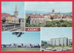 Kadaň - radnice s věží, stará část města, sídliště, ZŠ