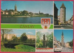 Čáslav - Historické panoráma od Podměstského rybníka