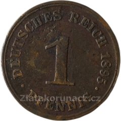 Německo - 1 Reich Pfennig 1895 A