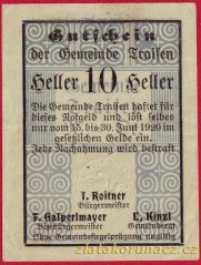 Traisen - 10 haléřů - 1920