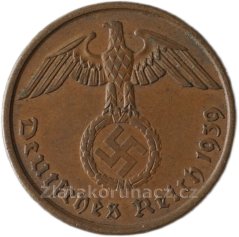 Německo - 2 Reichspfennig 1939 A