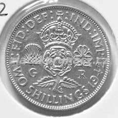 Anglie - 1 florin (2 shillings) 1942