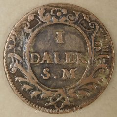 Švédsko - 1 daler 1718 Saturnus