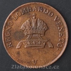 1 centesimi 1834 V