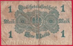 Německo - 1 mark 12.8.1914 - červená pečeť č.732