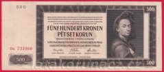 500 Korun 1942 II. vydání  Da