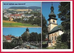 Nové Město na Moravě - Vratislavovo náměstí s tradičním pouťovým jarmarkem