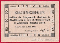 Ansfelden - 50 haléřů - 1920
