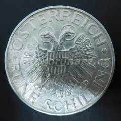 Rakousko - 5 schilling 1936
