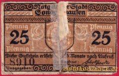 Sondershausen - 25 pfennig - 1921