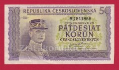 50 Kčs b.l. 1945 MD