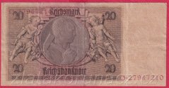 Německo - 20 Reichsmark 22.1.1929 - série O-D