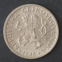 1 koruna 1946