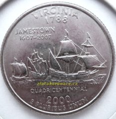 USA - Virginia - 1/4 dollar 2000 D