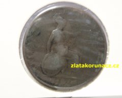 Anglie - 1/2 penny 1834