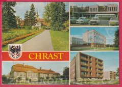 Chrast - Zámecký park, Obchodní dům, Mateřská škola, Zámek