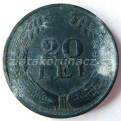 Rumunsko - 20 lei 1942