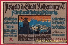 Rothenburg - 75 pfennig - 1921 - série A