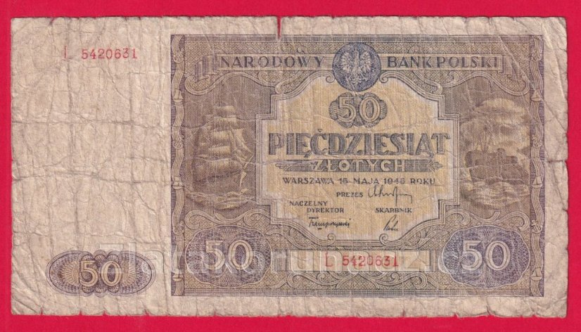 Polsko - 50 Zlotych 1946