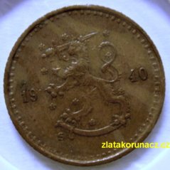 Finsko - 25 penniä 1940 S "R"