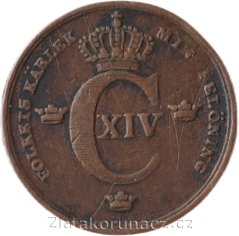 Švédsko - 1/3 skilling banco 1836