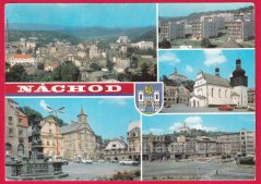 Náchod - panorama, kostel, sídliště