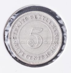 Straits Settlements  - 5 cents 1910