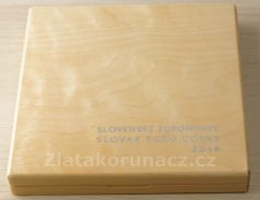 Sada dřevěná 2018 - Slovenské euromince 2018 proof like