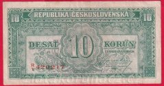 10 Kčs b.l.1945 RY