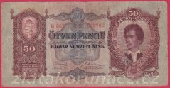 Maďarsko - 50 Pengö 1932