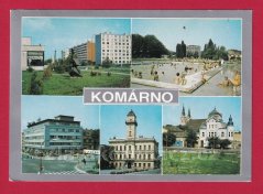 Komárno - koupaliště, pohled na město