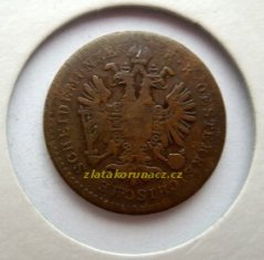 1 krejcar F.J.I.-1862 B