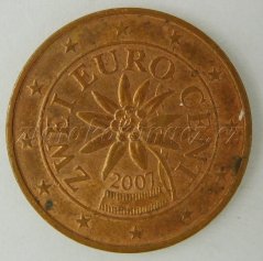 Rakousko - 2 cent 2007