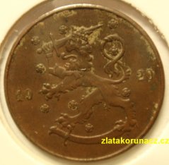 Finsko - 10 penniä 1920