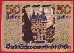 Schwanenstadt - 50 haléřů - 1920