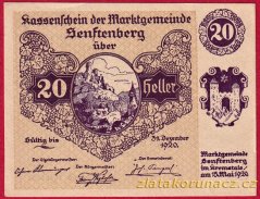 Senftenberg - 20 haléřů - 1920 - série III.